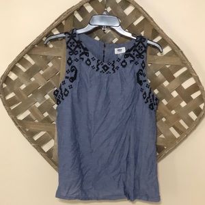 Embroidered Tank Top